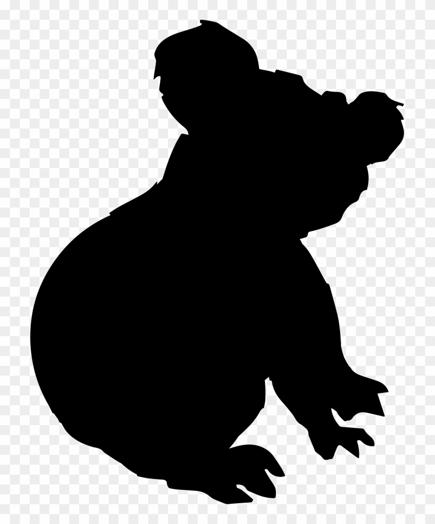 Koala Silhouette Comments Clipart