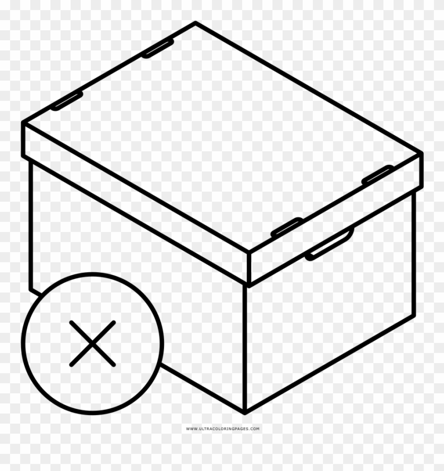 Cardboard Box Coloring Page Ultra Coloring Pages Png Clipart