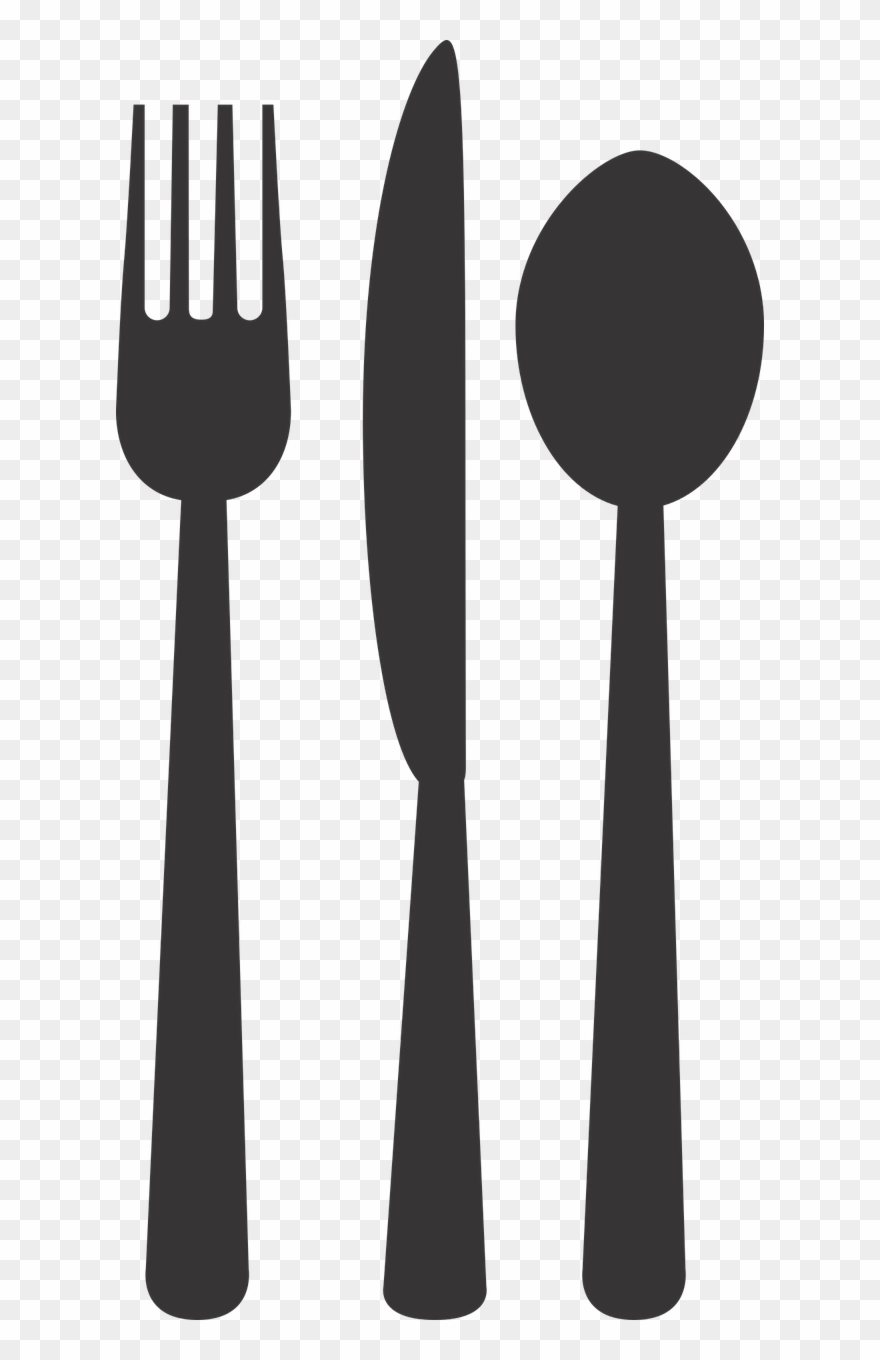 Silverware Plate Fork Spoon Png Image Clipart