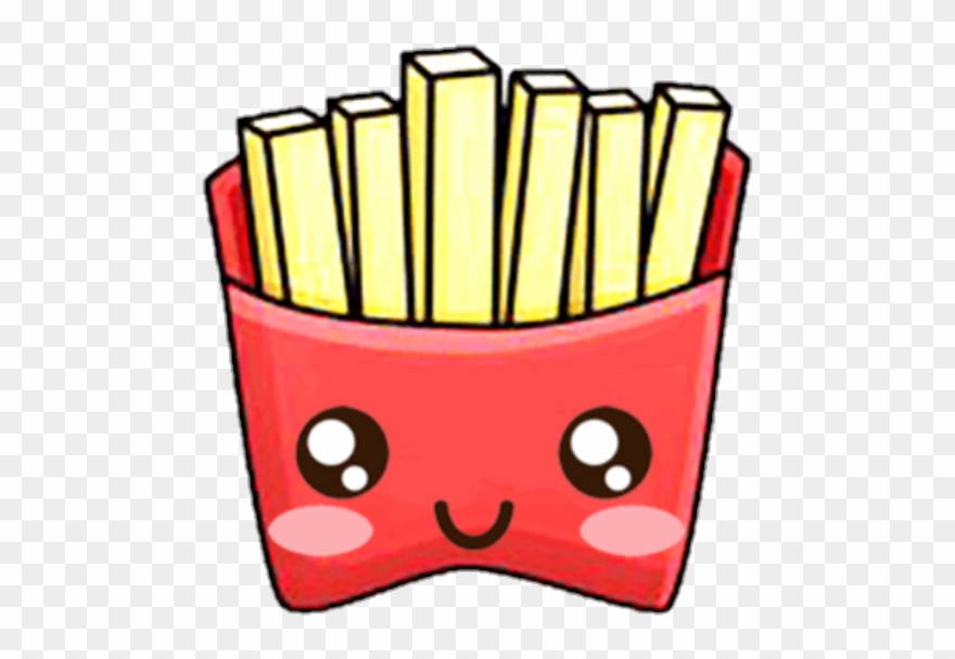 Cute Kawaii Food Papasfritas Clipart