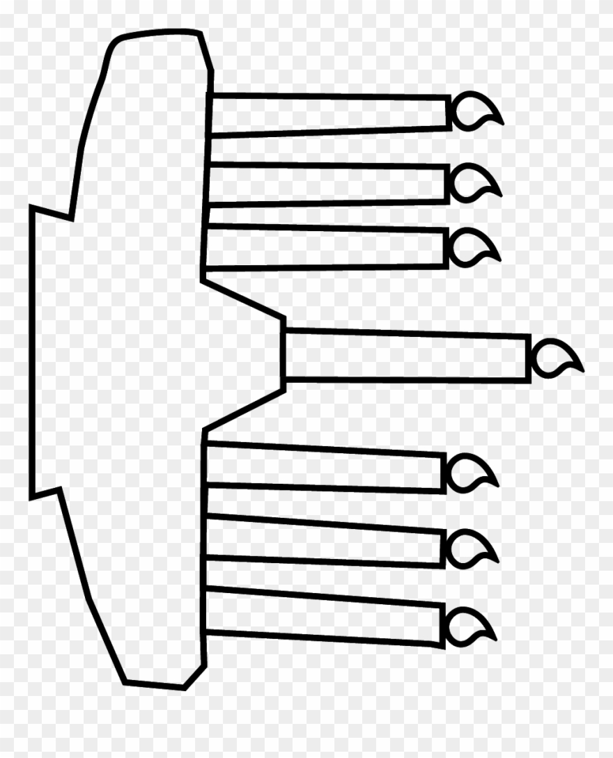 Kwanzaa Candles Coloring Pages Clipart