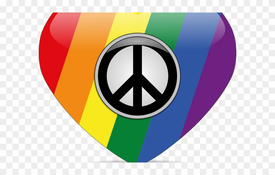 Peace Sign Clipart Color - Png Download