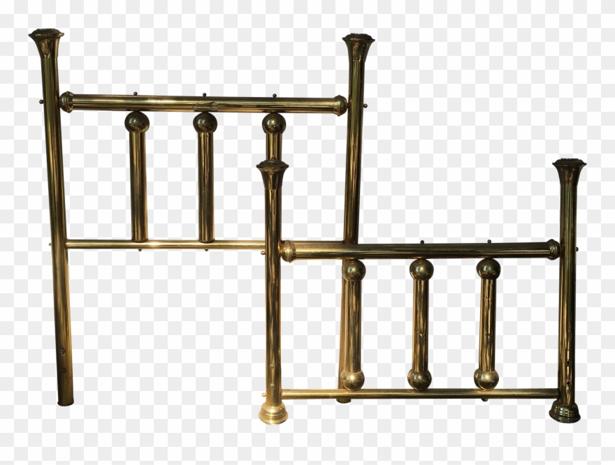 Clever Design Twin Brass Headboard Gold Etsy Vintage Clipart