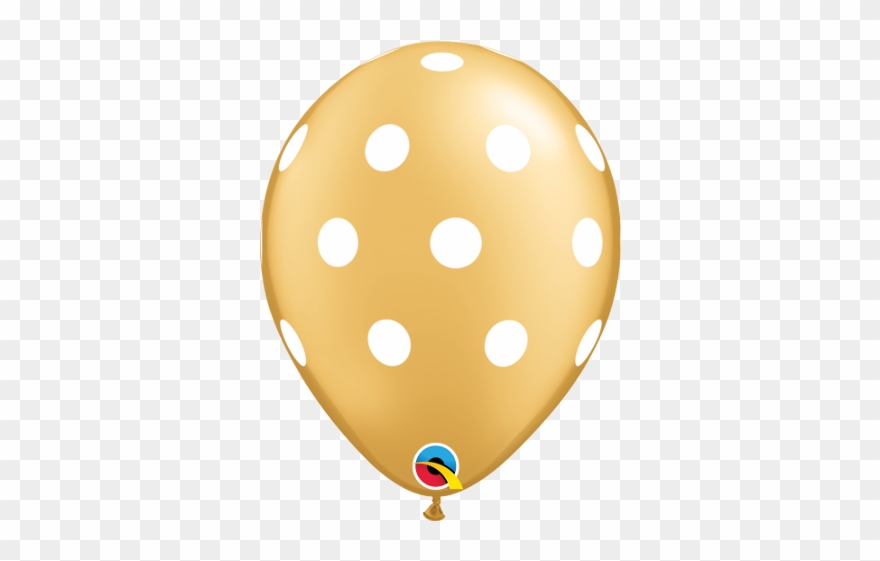 Big Polka Dots 11" Gold Clipart