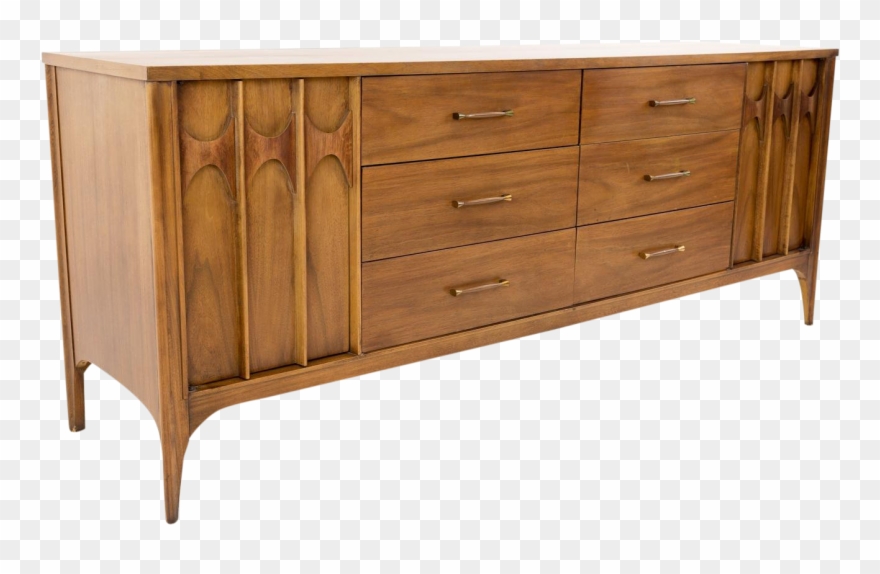 Vintage Mid Century Kent Coffey Perspecta Walnut & Clipart