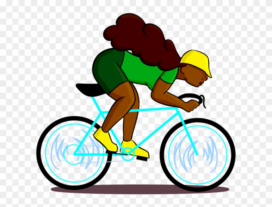 Biker Girl Animation Clipart