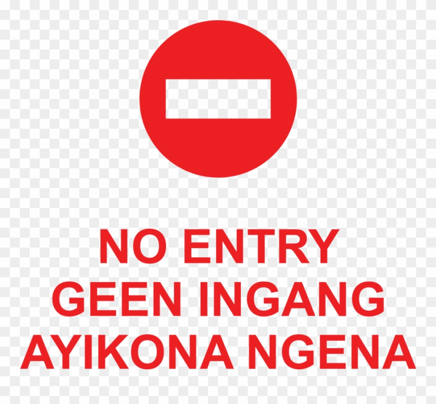 No Entry Symbolic Safety Sign Clipart