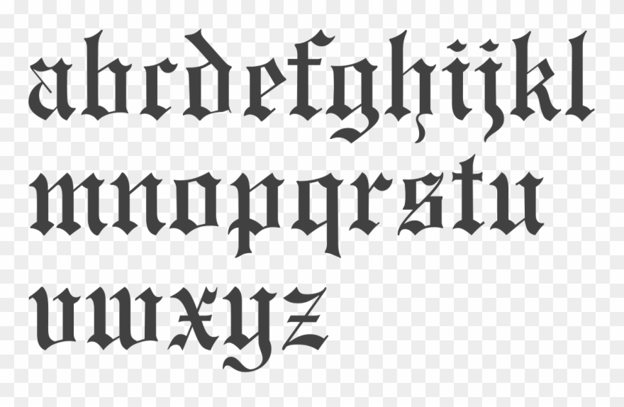 Monotype Engravers Old English [monotype ] Clipart