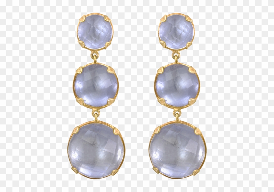 Larkspur & Hawk White Topaz Haley 3-drop Earrings Love Clipart