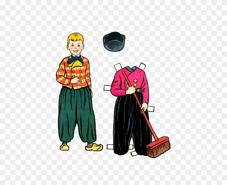 Tulip Time Paper Dolls Clipart