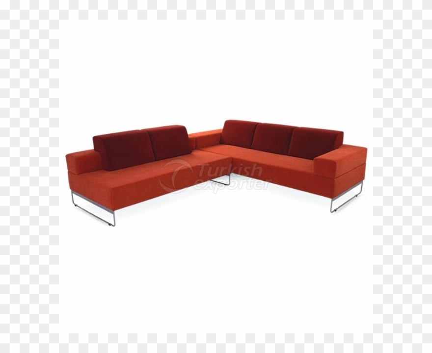L Type Office Couch Clipart
