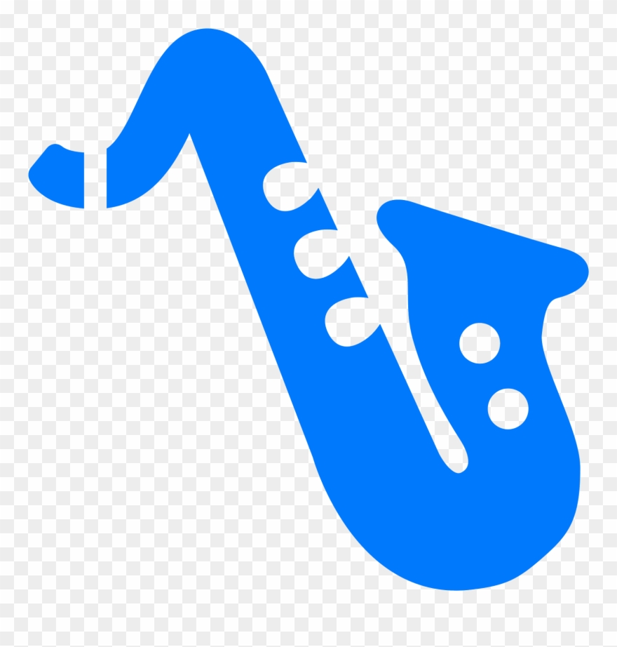 Saxophone Filled Icon Clipart