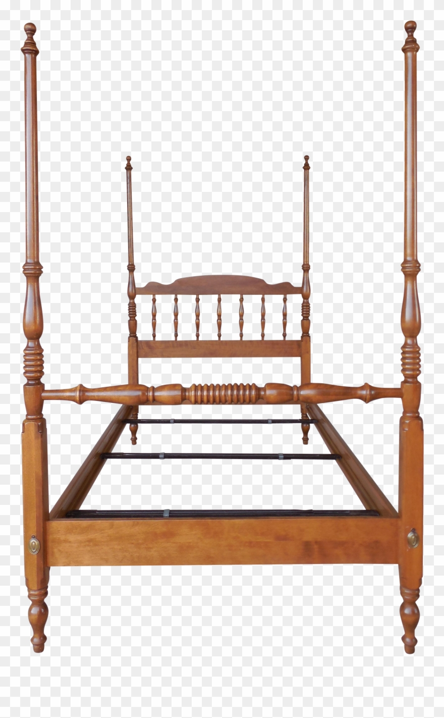 Ethan Allen Chippendale Style Twin Size Poster Bed Clipart