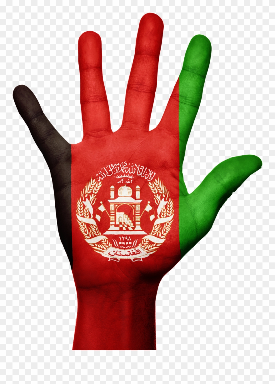 Afghanistan Hand Flag Afghan Png Image Clipart