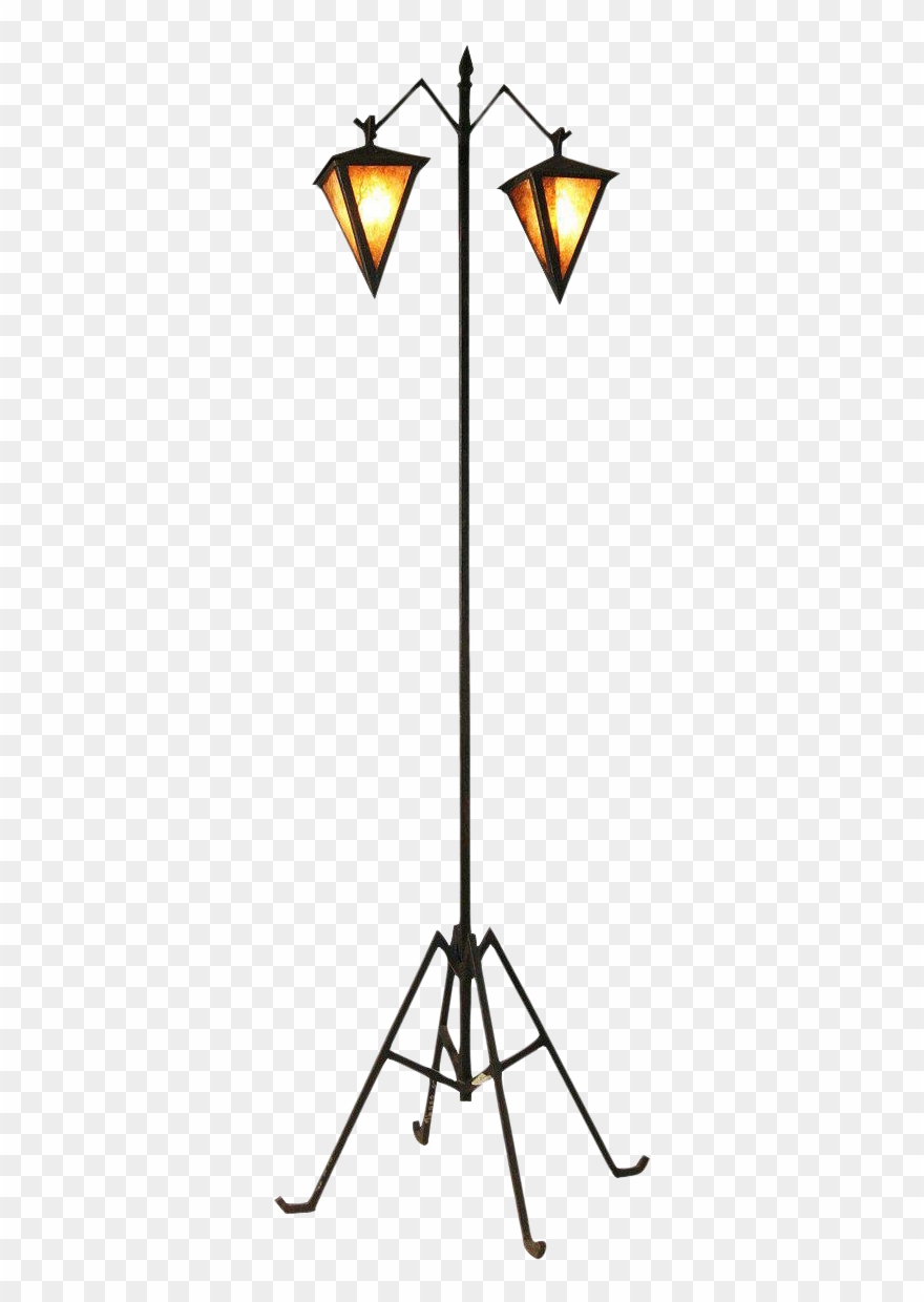 Iron Floor Lamp Fashioned After Albert Chase Mcarthur's Clipart