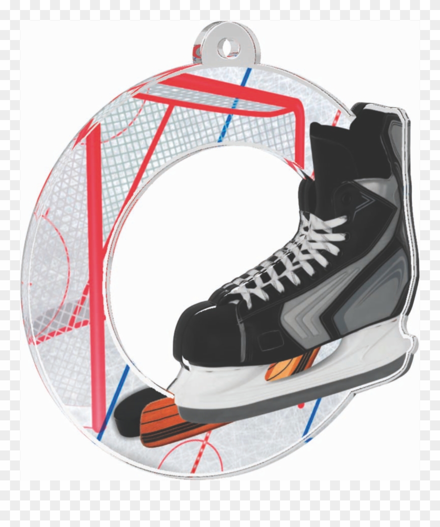 Médaille Acrylique 70mm Patin À Glace Clipart