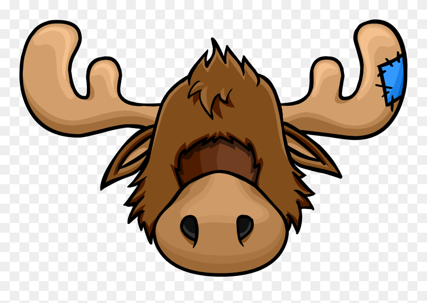 Zeus The Moose Head Club Penguin Wiki Fandom Powered Clipart