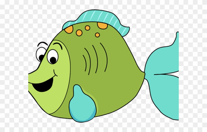 Marine Fish Clipart Colourful Fish - Png Download