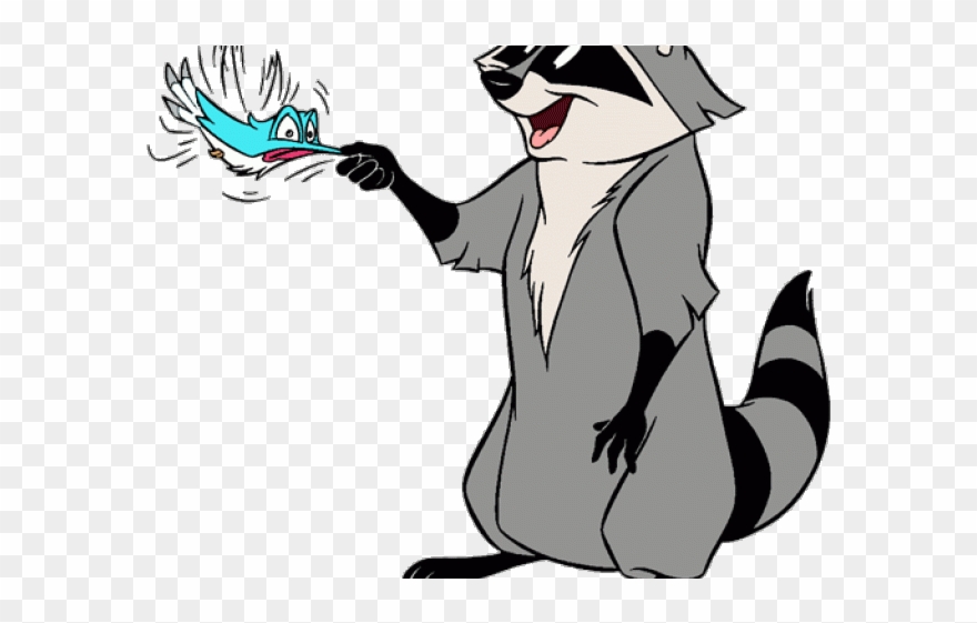 Drawn Raccoon Clipart