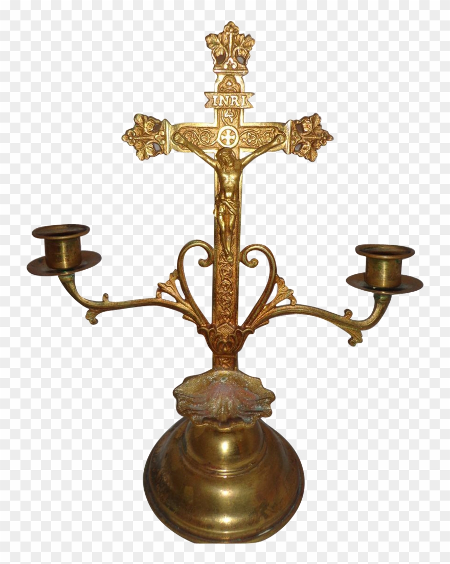 Beautiful All-original Altar Cross Roman Catholic Religious Clipart