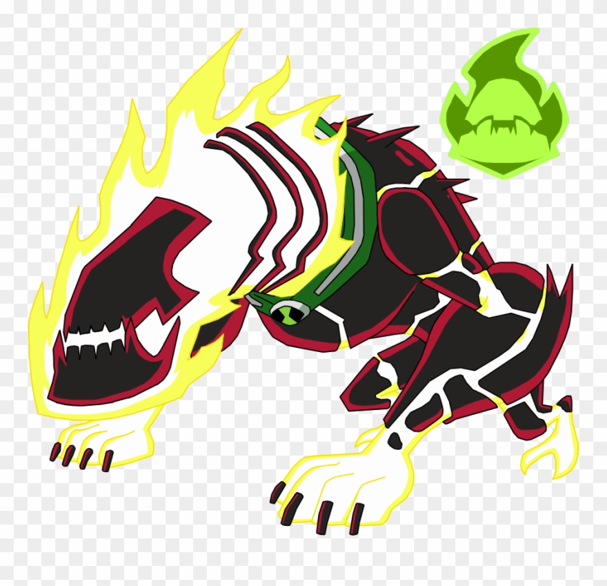 Name Wildblastfusion Between Heatblast And Wildmuttspecies Clipart