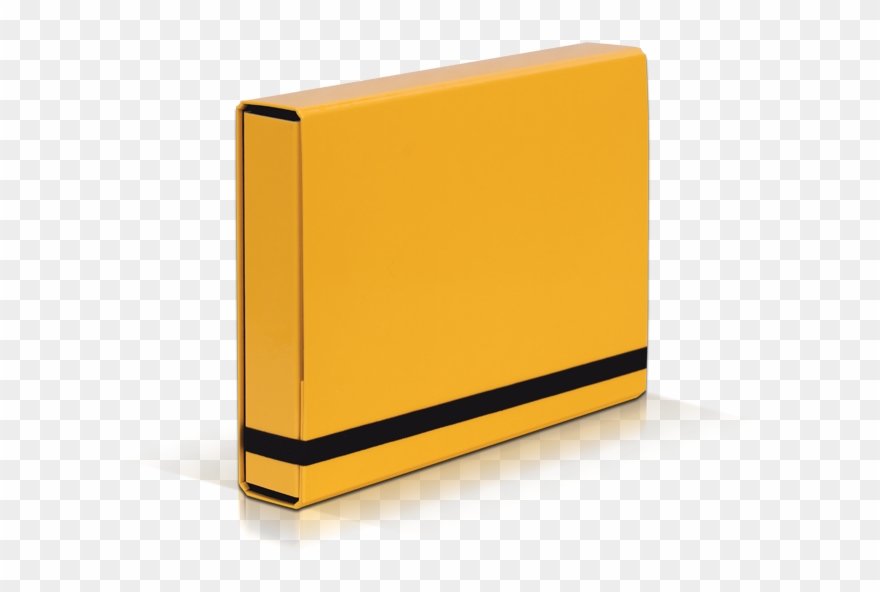 Teczka Box Z Gumką Caribic Vb341 5cm Żółta Clipart