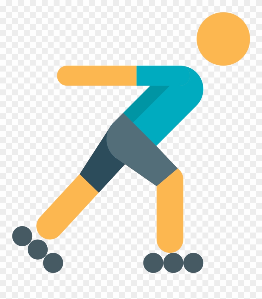 Roller Skating Icon Clipart