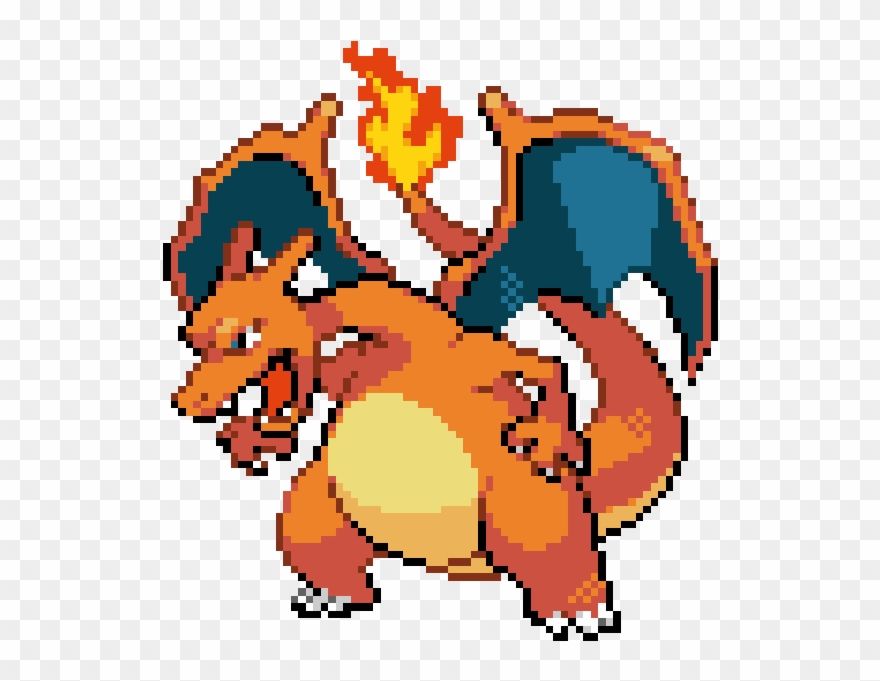 Charizard With Charmeleon Pokemon Evolution Clipart
