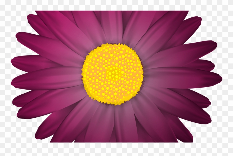 Dark Purple Flowers Clip Art Clipart - Png Download