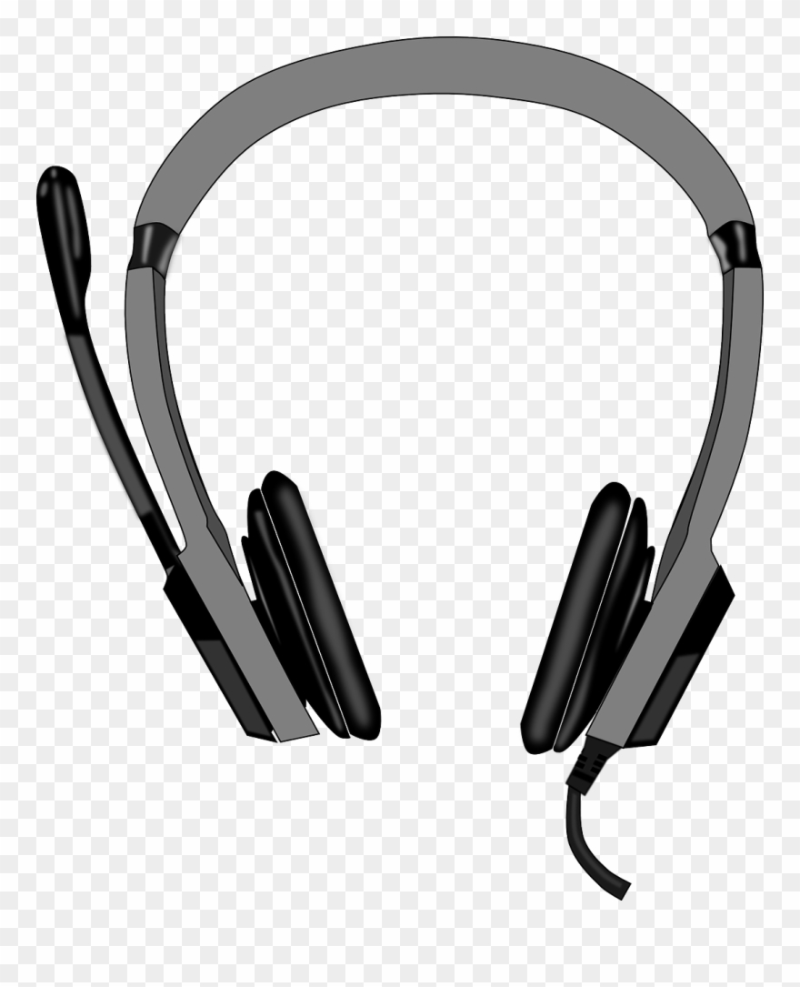 Headset Head-set Headphones Mic Png Image Clipart