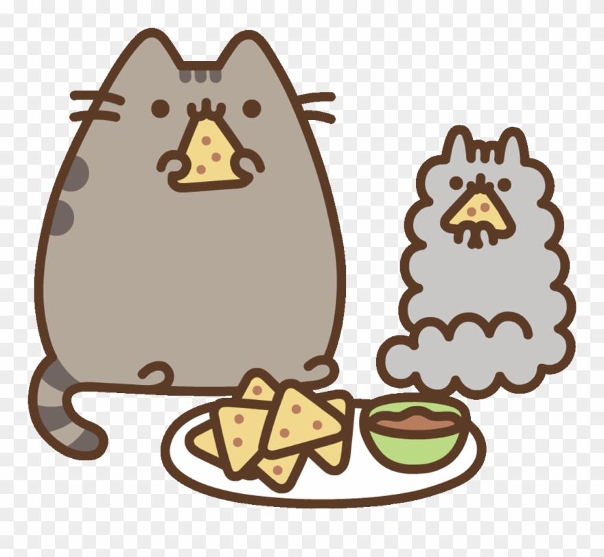 Fast Food Cat Sticker By Pusheen Clipart