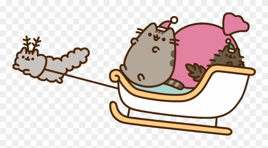 Santa Claws Cat Sticker By Pusheen Clipart