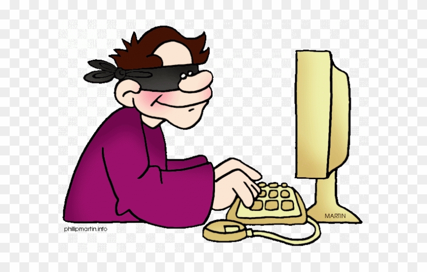 Computer Clipart Criminal - Png Download