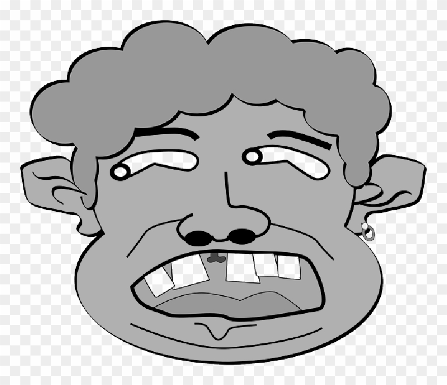 Man, Old, Space Width, Tooth Spaces, Gap Clipart