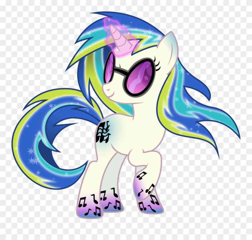 Rainbow Power Dj-pon3 By Theshadowstone Clipart