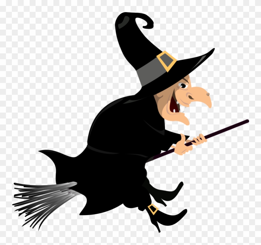 Witch Broom Cartoon Clipart