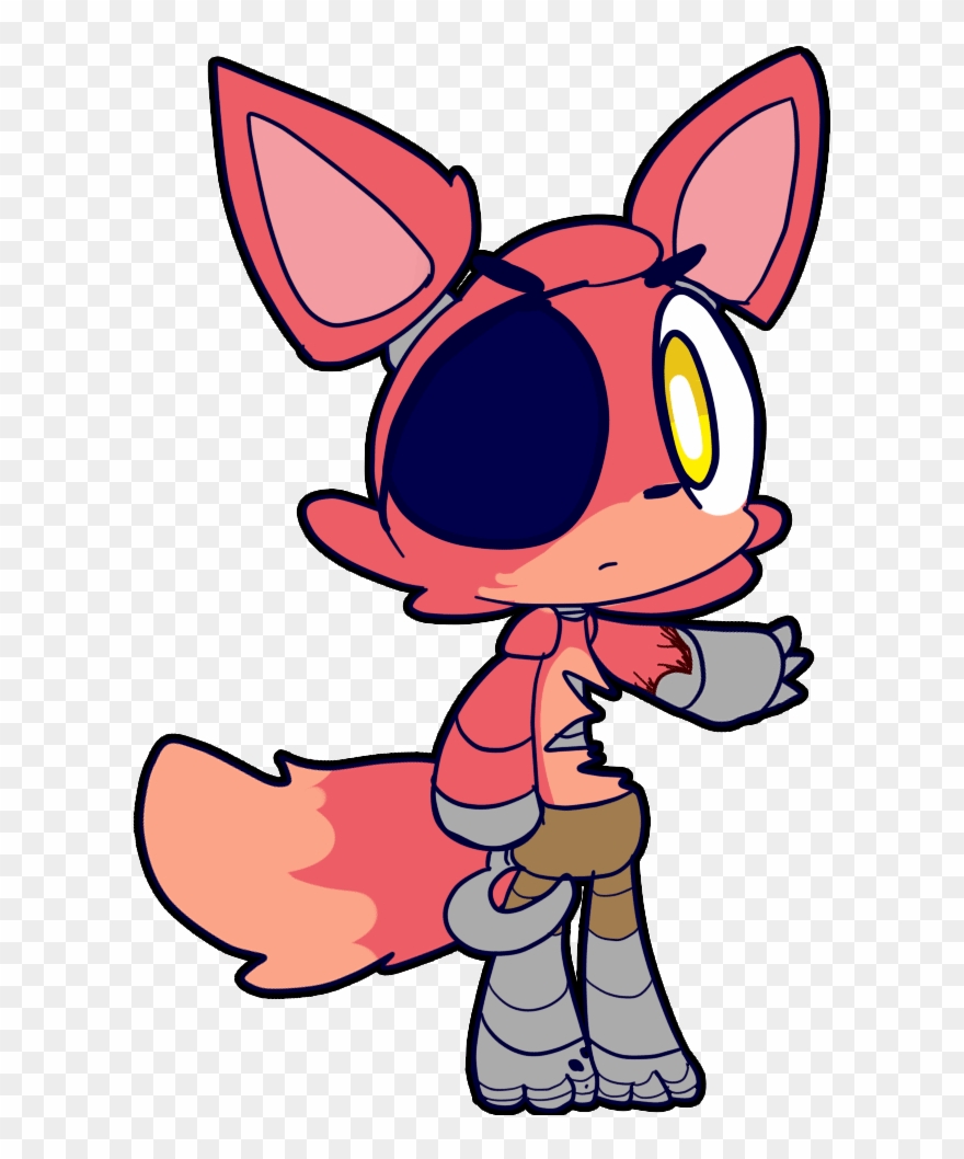 Cute Chibi Withered Foxy Clipart