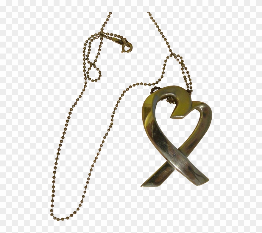 Paloma Picasso Loving Heart Tiffany Co Necklace Free Clipart