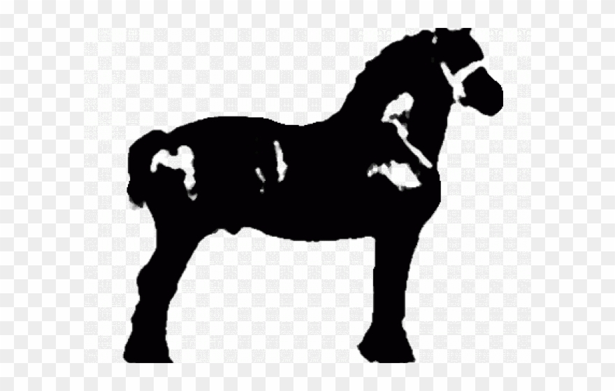 Draught Horse Clipart Shetland Pony - Png Download