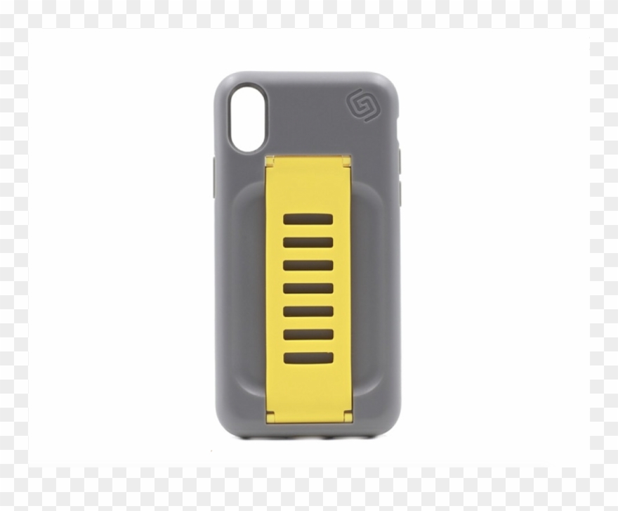 Grip2ÿ Boost Case For Iphone X Graphite/yellow Band Clipart