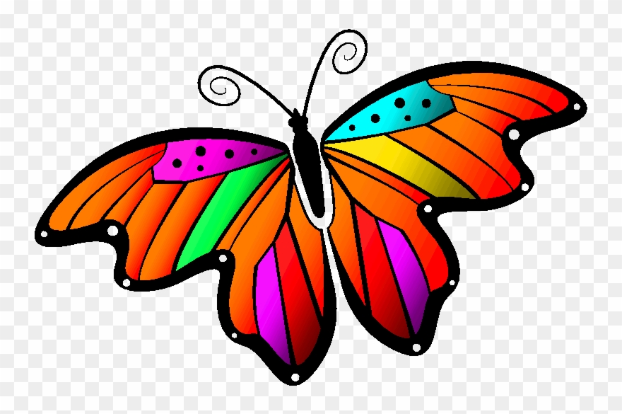Monarch Butterfly Clipart Gif Animation - Png Download