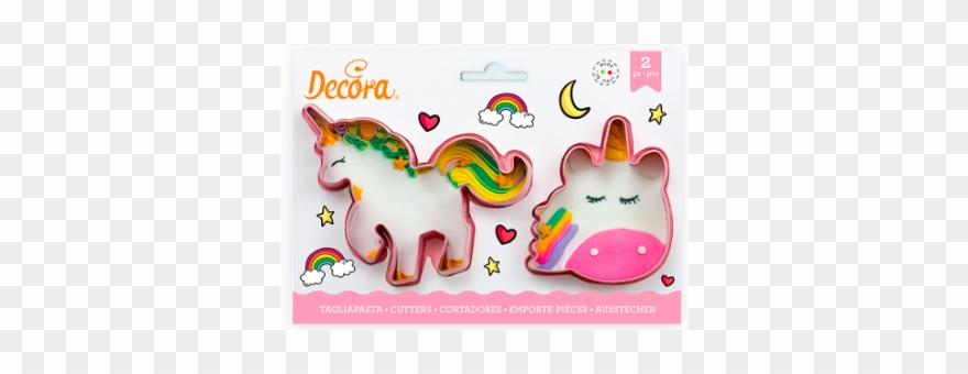 Cookie Cutter Unicorn, 2 Pieces Clipart