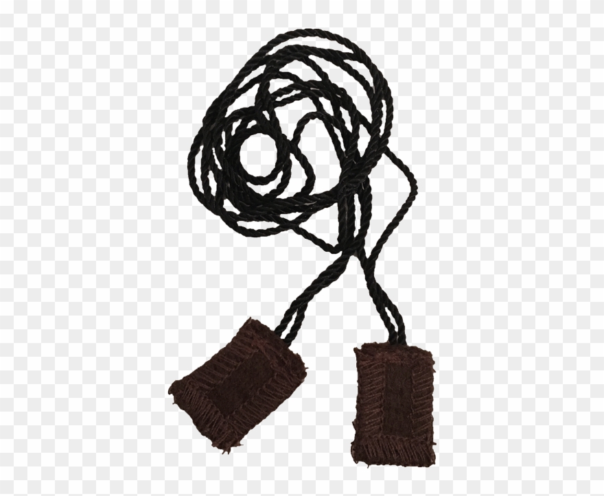 This Tiny Wool Scapular Is Plain Brown Clipart