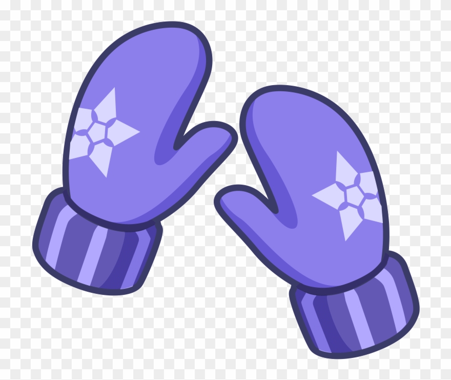 Svg Royalty Free Library Mitten Clipart Scarf - Png Download
