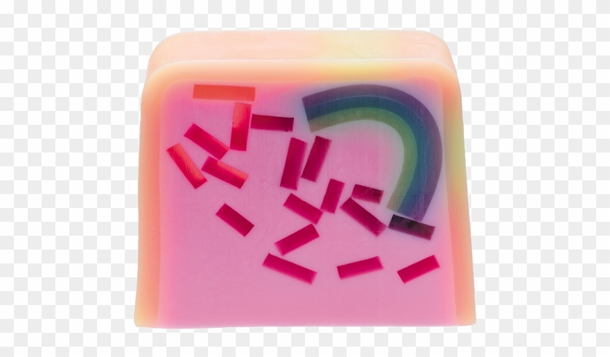 Rainbow Island Soap Slice Clipart