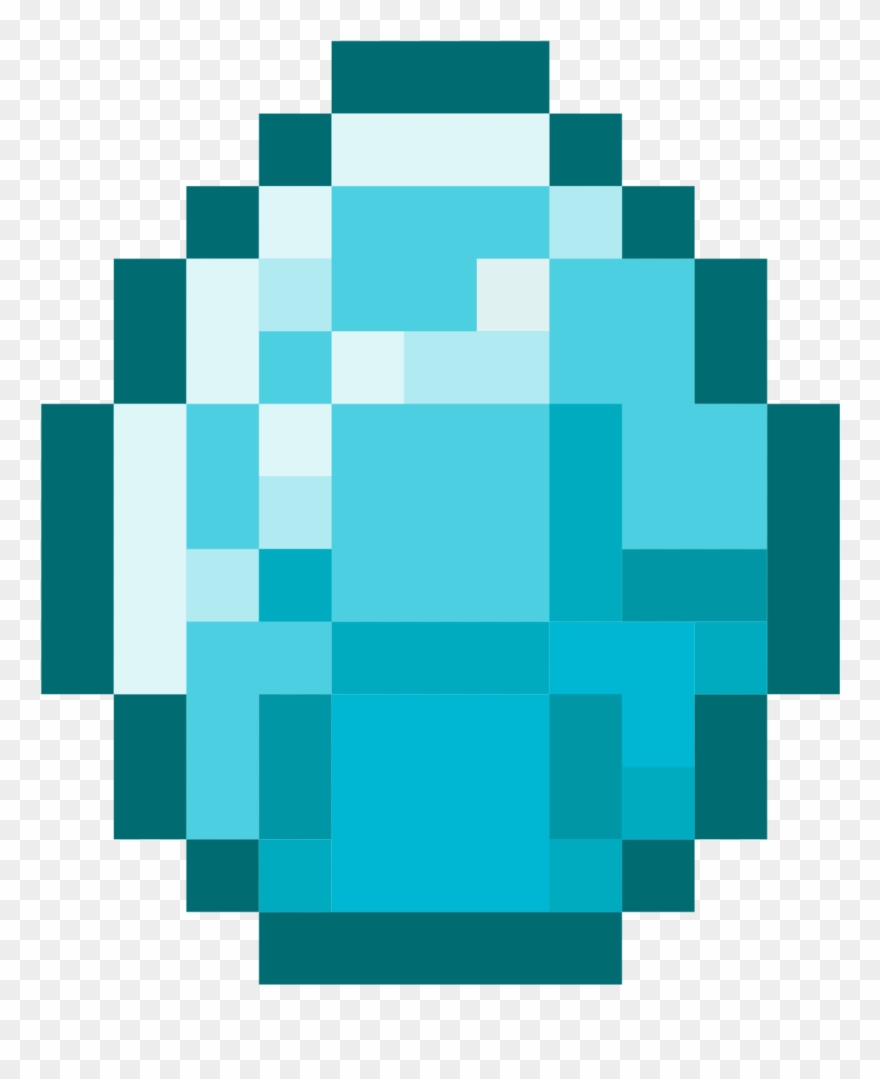 Minecraft Diamond Icon Clipart