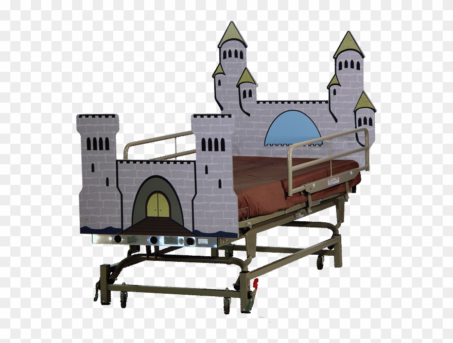 Castle Pediatric Hospital Bed Clipart