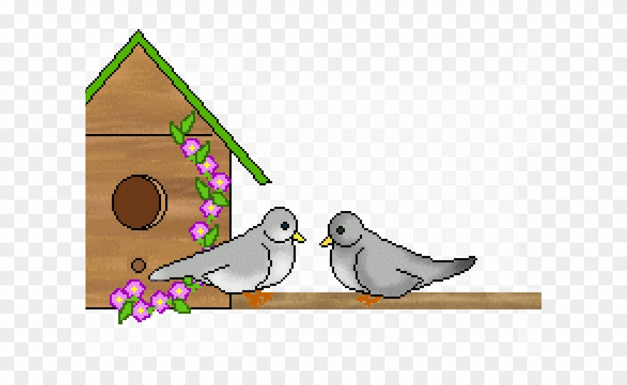 Bird House Clipart Little Birdie - Png Download
