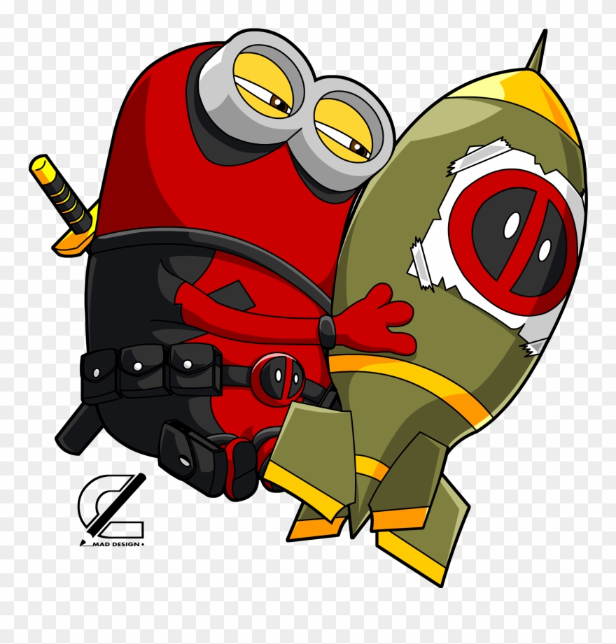 The Avengers Q Version Minion Deadpool Action Figures Clipart