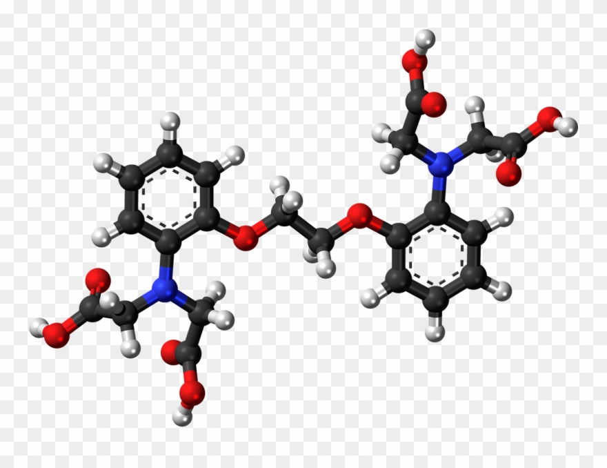 Bapta Molecule Ball Stick Model Png Image Clipart